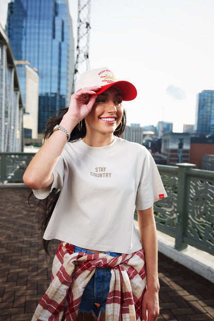 Roadie Tan Womens Crop