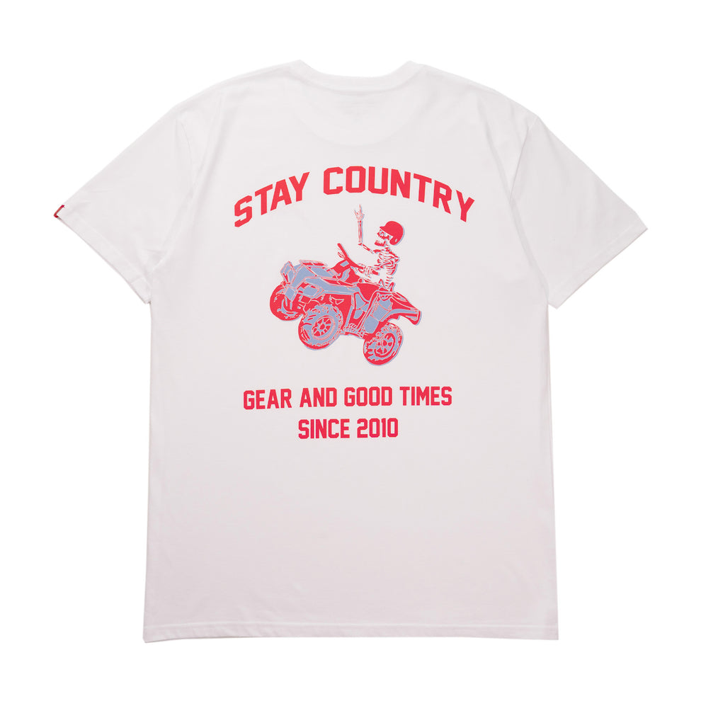 Stay Country Star Spangled Skeleton Tee