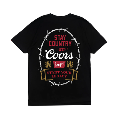 Coors x Stay Country Collab Fitted Tee